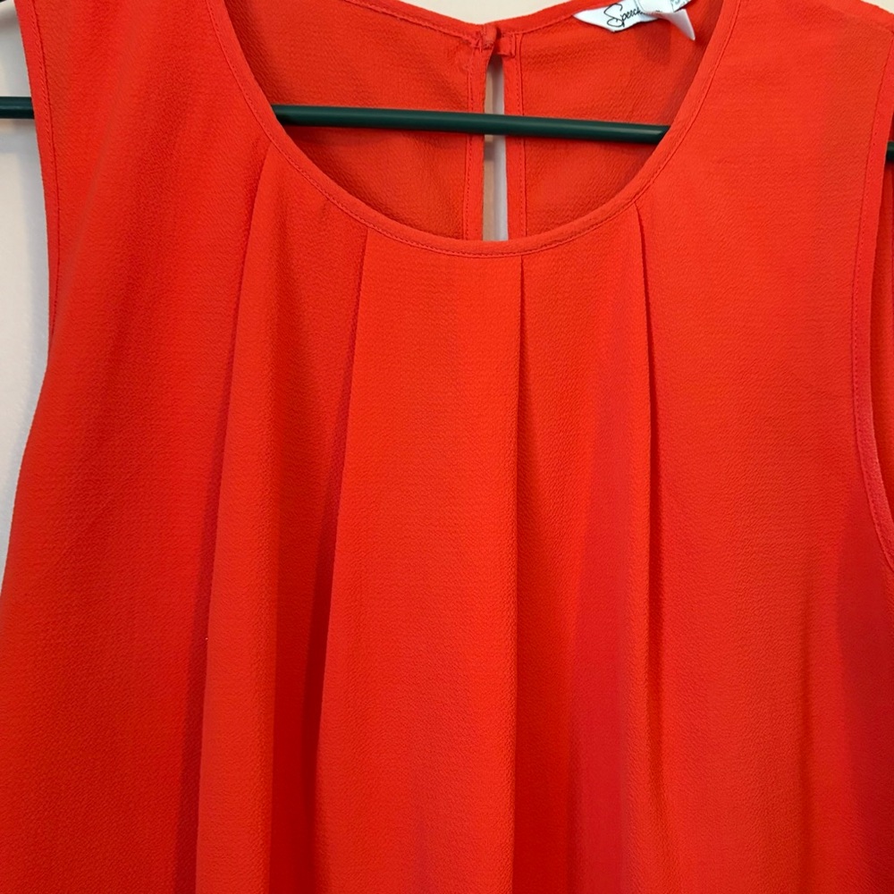 Speechless Orange Sleeveless Dress - Picture 2 of 8
